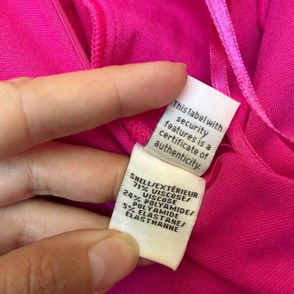Diane von Furstenberg DVF Layne Dress in Vivid Pink Size 2 - Picture 5 of 6